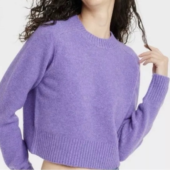 Universal Thread Crew Neck Cashmere-Like Pullover Sweater size XXL Purple - Picture 2 of 6
